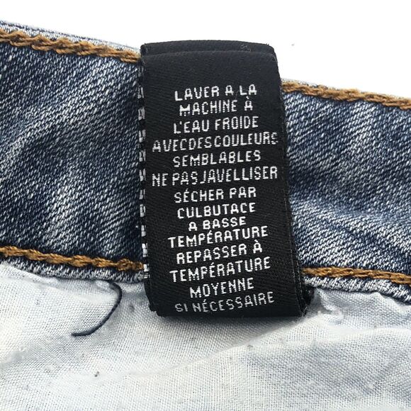 Dollhouse Distressed Cutoff Jean Shorts Size 3 Provocative Low Rise Frayed Hem - Picture 9 of 10